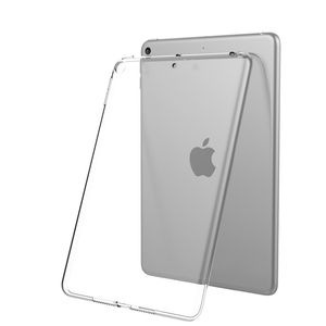 Mjuk TPU -skyddande klart fodral bakåt för iPad Air Pro 7.9 9.7 10.2 11 12.9 tum mini 3 5 6 Flexibel transparent hudskal stötsäker