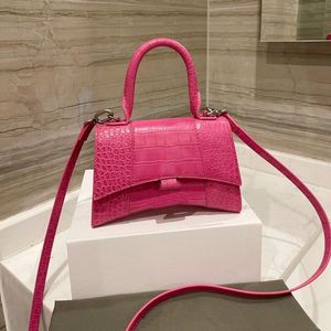 Fancy Leather Handbag Women Designer Bags Luxury Classic Girl Small Shopping Pink Handväskor Vintage Plånbok Handtagning Square