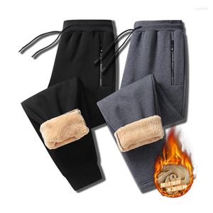 Männer Hosen 2023 Winter Jogginghose Warme Lamm Fleece Plüsch Verdicken Jogger Thermische Baumwolle Hose Beiläufige Männliche Hosen Plus Größe 8XL