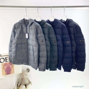 2023 outono/inverno masculino novo aop jacquard alfabeto triângulo etiqueta tamanho grande solto marca de luxo detalhes do casaco em torno do pescoço design de algodão jaqueta x596