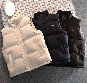 Ny Cotton Vest Men's Designer fashionabla ärmlös down jacka Autumn Winter Fashion Casual and Warm XXU2