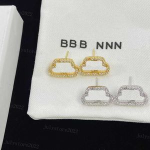 Kolczyki dla kobiet Designer Podwójny ten sam literę B For Women Gold Ear Studs Projektanci Biżuteria Bride Bride z pudełkiem