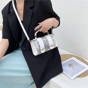 Поясные сумки 2023, женская сумка на плечо, ПВХ, прозрачная сумка-мессенджер с граффити, женская маленькая дизайнерская сумка, кошелек через плечо для