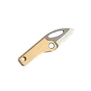 EDC açık kamp bıçağı kesme aracı mini katlanır bıçak hediye anahtarlama meyve bıçağı açma anahtar zinciri kolye