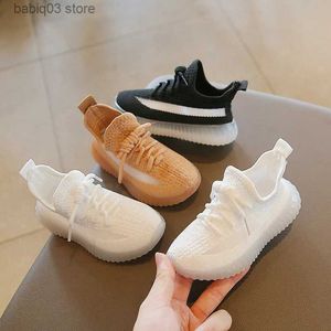 Sneakers Kids Sticked Sneakers Sport Running Casual Breatble Shoes 2023 Spring Autumn Baby Boys Girls Soft Bottom Non-Slip Sneakers T231107