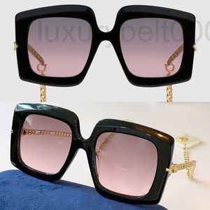 Sunglasses Designer Black fre red lens woman earring sunglasses classic fashion 0722S glasses polycarbonate plate square 0722 e box UT4A