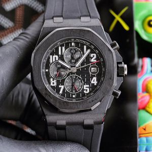Męskie zegarek automatyczne zegarki mechaniczne 42 mm szafirowe zegarek na rękę nadgarstki ośmiokątne piaskowe stalowe skorupa guma pasek Montre de lukse