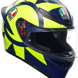 Hjälmar Moto AGV Full Face Crash Helmet K1-S ECE 22.06 Full Face Motorcykel Hjälm Pinlock Ready-Soleluna 2018 REP WN-LK01