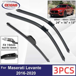 Maserati Levante 2016-2020 Car Front Rear Wiper Blades Soft Rubber Windscreen Wipers Auto Windshield 24 