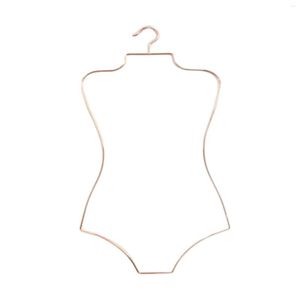 Hangers Metal Body Shape Swimwear Hanger Kids Swimsuit Rack Girls Dress Holder For Children Coat Aureate Unisex Clothing