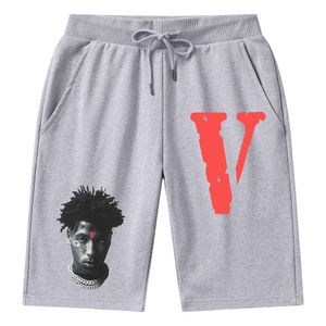 Calça masculina vlone shorts de moda de verão novo designer secagem rápida algodão puro calça de praia de praia shorts de natação masculinos