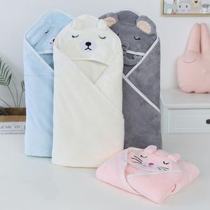 Sleeping Bags Super soft and warm bathtub suitable for born sleeping bags Swaddle wrapped blankets hooded children's poncho unisex spa towels 230407