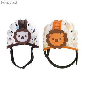 Pillows Baby Safety Helmet Head Protections Hat Cartoon Bumpers Hat Head Security Breathable Hat for Toddler Walking CrlingL231107