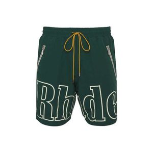 Rhude Shorts Rhude Tracksuit Drawstring Loose Rhude Sweatpants Trainer Basketball Shorts Quick Drying Running Shorts Oversized Women Sports Pants 238