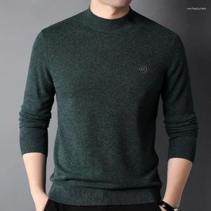 남자 스웨터 둥근 목 스웨터 2023 가을 홍콩 스타일 트렌디 한 느슨한 옷 캐주얼 잘 생긴 바닥 셔츠