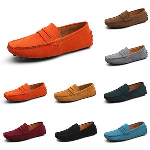 men casual shoes Espadrilles triple black navy brown wine red taupe green Sky Blue Burgundy candy mens sneakers outdoor jogging walking twenty nine