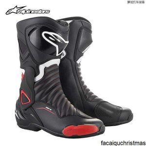 Motorradschuhe Authentische Reitschuhe Astar Fahrradstiefel Motorradstiefel Anti-Fall-Rennstreckenausrüstung Schutz-Bahnstiefel für Männer und Frauen Smx6 HBYC