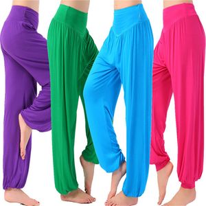 Bayan Pantolon Capris Kadınlar Sıradan Harem Pantolon Yüksek Bel Dans Pantolon Dans Kulübü Geniş Bacak Gevşek Uzun Bloomers Pantolon Artı Boyut 230406