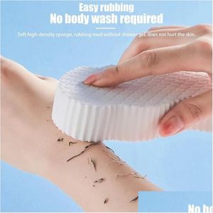 Banyo Fırçaları Süngerler İnfolekler Exfoliante Yumuşak Sünger Gövde Scrubber Peeling Scrub Duş Fırçası Cilt Temizleyicisi D DHCX6