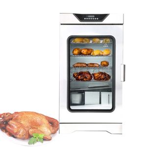 220V Intelligent Electric Chicken Fish Food Smoking Machine Hushållen liten kommersiell baconugn/kött rökt ugn