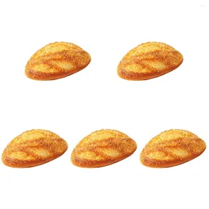 Party Decoration 5 PCS Simulated Bread Household Decor Chic Po Prop Decorations Shop Fake Food Model Simulation Resin Pu Toy Child