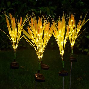 Lawn Lamps Outdoor LED Solar Wheat Light Garden Decoration Garden Lamp Camping Lawn Ground Plugged Light Simulation Wheat Light P230406