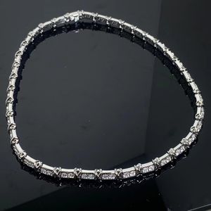 Kadınlar için Lüks Kolyeler Tapak Kolyeleri Tasarımcı Mücevher Kadın X Tenis Kolye Takı Tasarımcıları Gümüş Zincir Elmas Kolyeler Noel Lady Girl Hediye