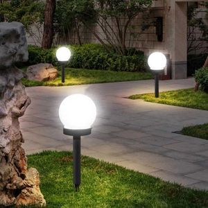 Lâmpadas de gramado Luzes de bola de jardim solar Luzes solares ao ar livre Jardim ao ar livre Caminho do jardim da estrada da estrada para o pátio de lâmpadas à prova d'água subterrânea P230406