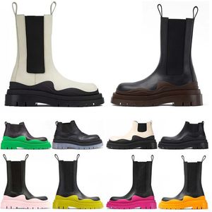 Pneu Botas Femininas Designer Chelsea Bota Over The Knee Homens Mulheres Motocicleta Meia Tornozelo Plataforma Antiderrapante Botas de Neve de Inverno Sapatos Tamanho 35-44