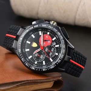 Orologi da polso Ferrar per uomo 2023 Orologi da uomo Tutti i quadranti funzionano Orologio al quarzo Alta qualità Top Luxury Brand Cronografo Orologio sportivo Moda cinturino in caucciù Tipo cinque