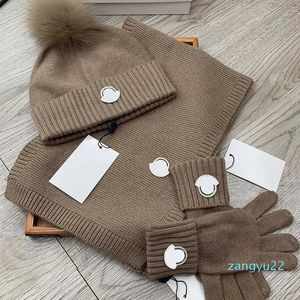 Designer Scarf Hat Classic Arc Winter Cashmere Cap Luxury Scarves Designers Men Sport Pull Hats handskar Baseball Justerbar