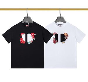 Floral Designer T-Shirt für Herren Damen T-Shirts mit Buchstaben Sommer Herren T-Shirt Tops Mode Kleidung Schwarz Weiß