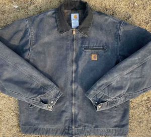 Мужские куртки мужские более высокой версии Carhart J97 Stone Mill Water Wash Moss Green Canvas Coat Jacket Deza