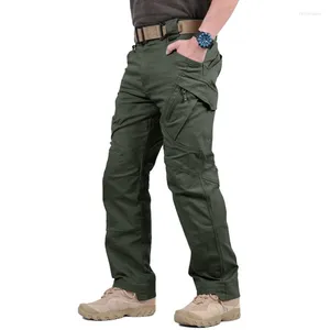メンズパンツ2023クイックドライメンストレッチ軍事戦術的なマルチポケットワークズボン軽量ワークアウトハイキングキャンプパンツ