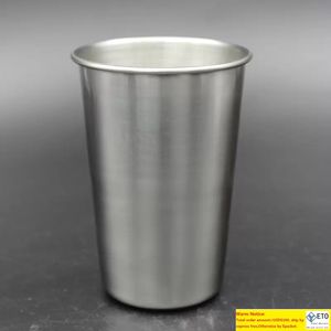 16oz rostfritt stål pint kopp metall ölmugg obrytbar bpa gratis miljövänligt för drickande dricksverktyg