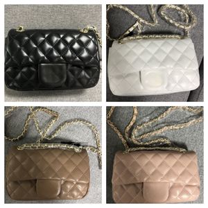 Designer-Taschen, Reisetasche, Umhängetasche, Designer-Tasche, Umhängetasche, Luxus-Handtasche, Diamant-Gitterriemen mit goldener Sling-Kette, Schulterhandtaschen, quadratische Handtasche, Cross-Body