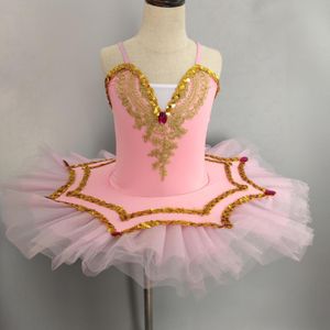 Dancewear Girls Ballet Dress Tutu Children Girls Dance Clothing Swan Lake Kids Ballet Dress Costumes Girls Kids Dancer Leotards Dance Wear 230407