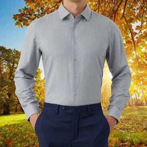 メンズドレスシャツ温かい絹のような通気性秋の冬の服シャツウール服メンズ長袖