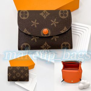 M41939 Rosalie Coin Purse Carteira Titulares de Cartão Moda Menina Luxurys Designer Homens Coin Bolsas Mulheres Cardholder Genuíno Couro Carteiras Slot de Cartão Chave Bolsas Bolsa