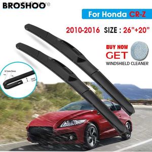 Windshield Wipers Car Wiper Blade For Honda CR-Z 26"+20" 2010-2016 Auto Windscreen Windshield Wipers Blades Window Wash Fit U Hook Arms Q231107