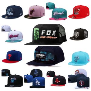 Mix Designer Snapbacks Czapki do koszykówki Wszystkie logo zespołu Regulowane wyposażone wiadro haft haft bawełniane siatka flex czapka hap hip hop na zewnątrz czapkę sportową jeden rozmiary