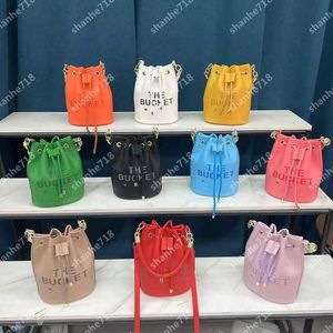 Famous The Bucket Tote Bag Women Shoulder Crossbody Bags Designer Handbags PU Leather Marc Ladies Purses Trend Letters Mini Totes Wallets Real Photos Taken