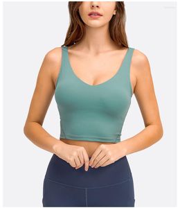 Yoga Outfit Verkauf Großhandel Frauen Sport BH Enge Gym Crop Top Weste Stoßfest Mit Brustpolster Hochfeste Fitnesskleidung