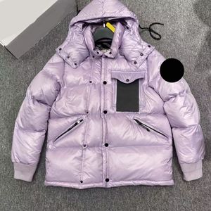 Męskie Down Parkas Designer męska puffer kurtka haftowa odznaka zima trzymaj ciepłą francuską markę M Home luksusowy płaszcz damski lwsx kc6u