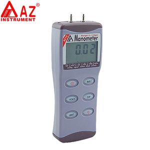 AZ8215 Digital Differential Pressure Gauge AZ Manometer Precision Electronic Vacuum Pressure Tester Meter 15psi 11units RS232