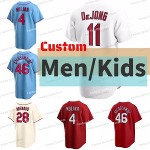 2023 Nolan Arenado Cardinal Baseball Jersey Yadier Molina Willess Congras Paul Goldschmidt Адам Уэйнрайт Бадер Деджонг Тайлер О'Нил Оззи Смит Джерси мужчины Малыш