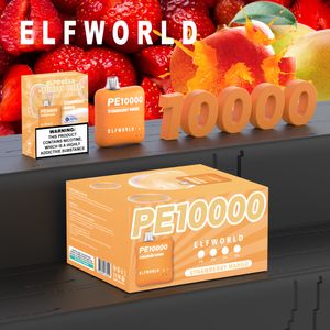 Elfworld PE 10000 Puffs 22 Smaki 500 mAh 0%2%5%18 ml Prefilled Różne kolory Odświeżający smak 6000 9000 10000 12000 15000 Tysion dobre usługi sprzedaży jednorazowe pióra