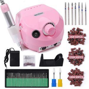 Set manicure per unghie 35000 giri/min trapano per unghie professionale utilizzato per la lavorazione delle unghie tornio gel trapano lucidatrice tagliatrice levigatrice elettrica per documenti 231107