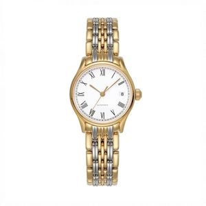 Womens Watch Ladies Quartz Gold White 12