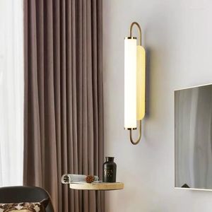Duvar lambası modern led mavi ışık dekor lampen siyah banyo armatürleri yatak odası için salıncak kolu